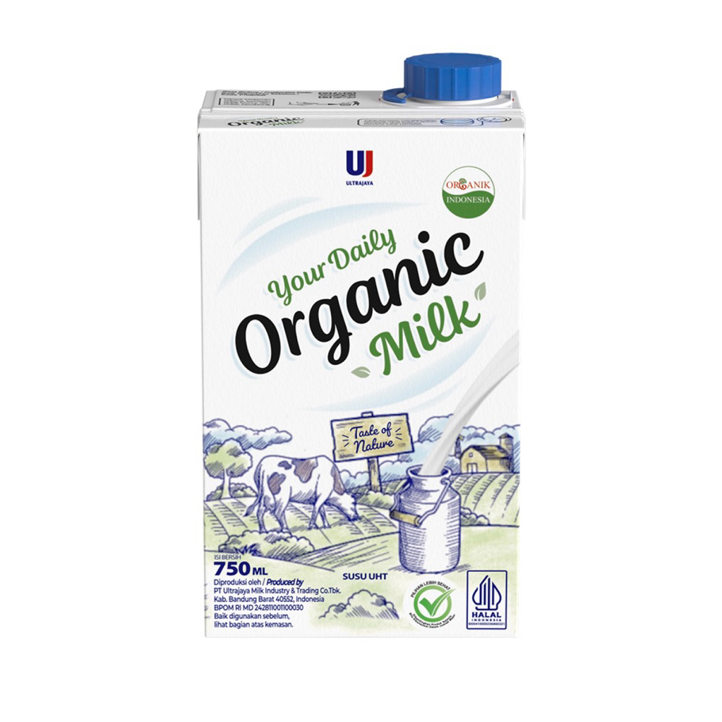 

Ultra Milk Susu UHT Organik Kotak 750 ml
