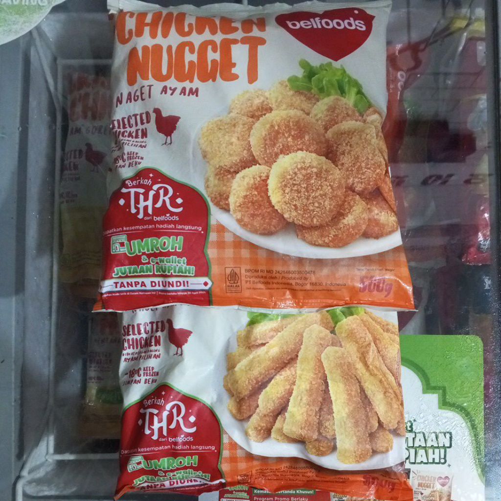 

BELFOODS Chicken Nugget 500 gram Naget Ayam 500gr Favorit Love