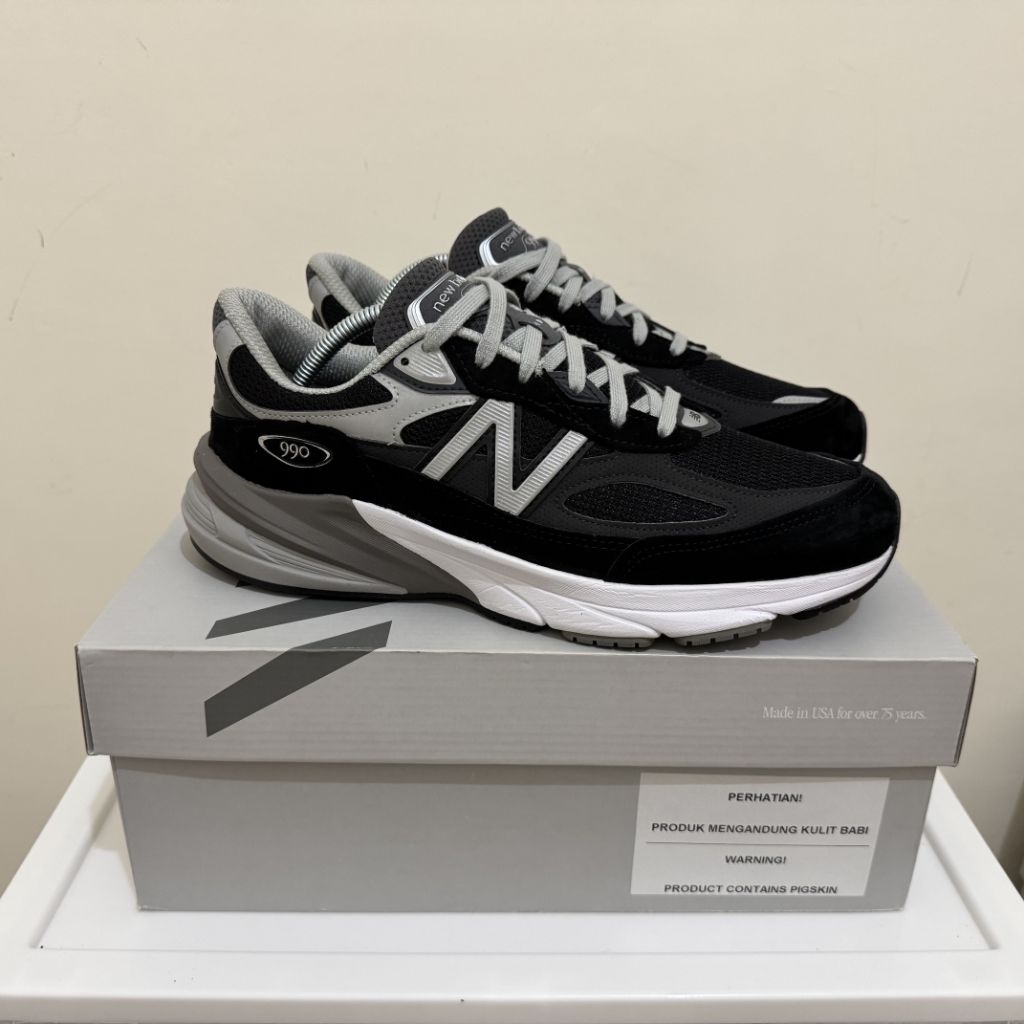 New Balance 990 V6 Made in USA M990BK6 Black US 9.5 UK 9 EUR 43 Original 1000%