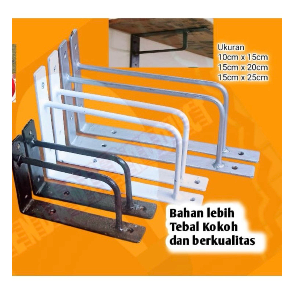 Bracket Rak dinding Ambalan Besi
