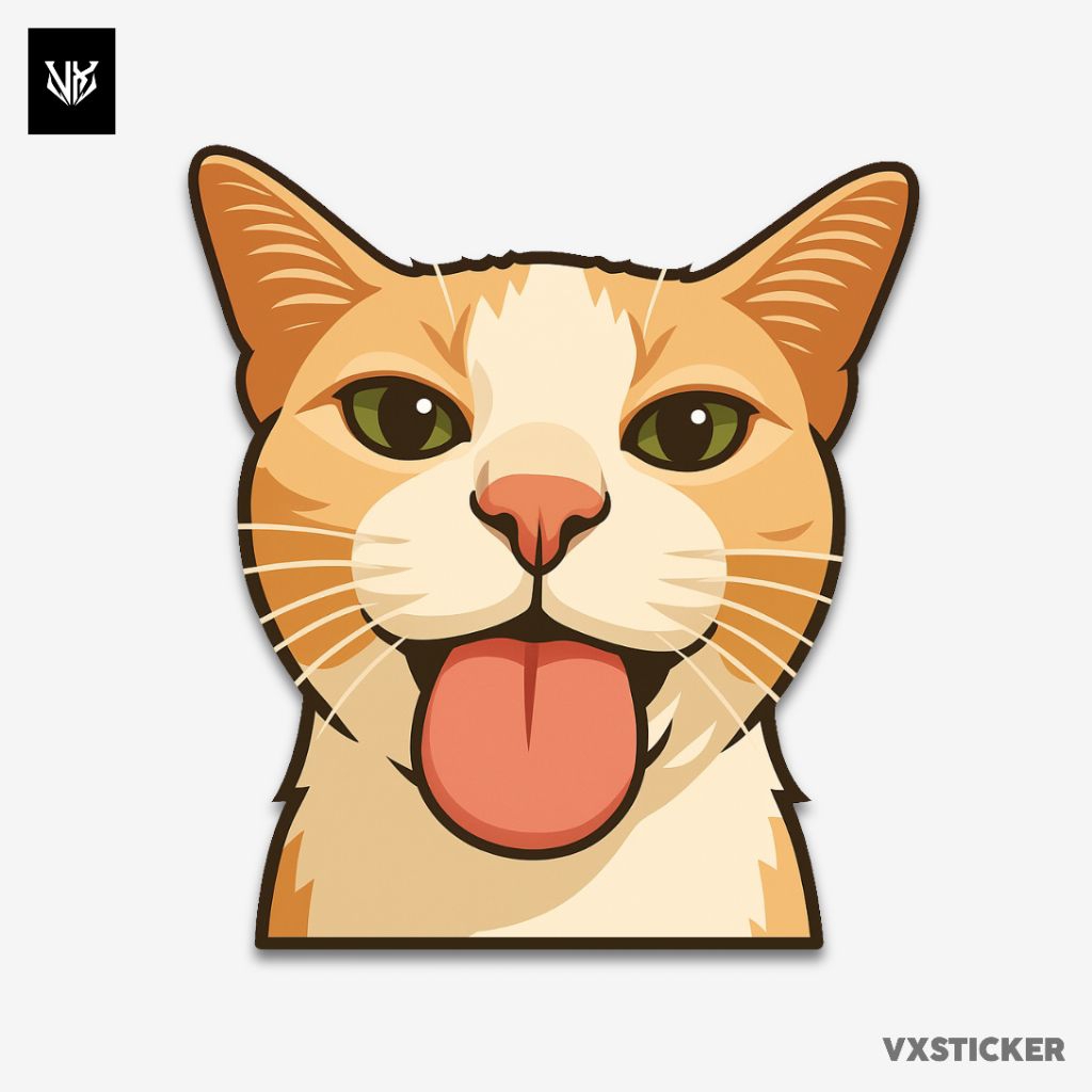

Stiker/Sticker Kucing Lucu #01 VXSTICKER