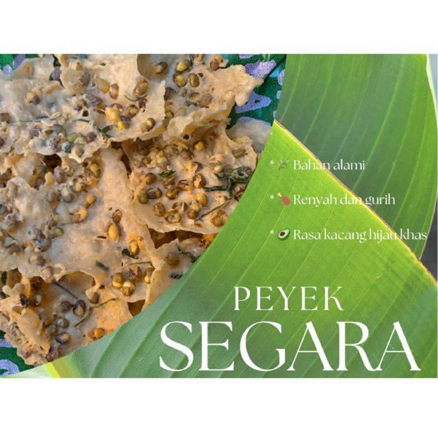 

Peyek Segara | Rempeyek Kacang Hijau Daun Jeruk Kemasan 200g