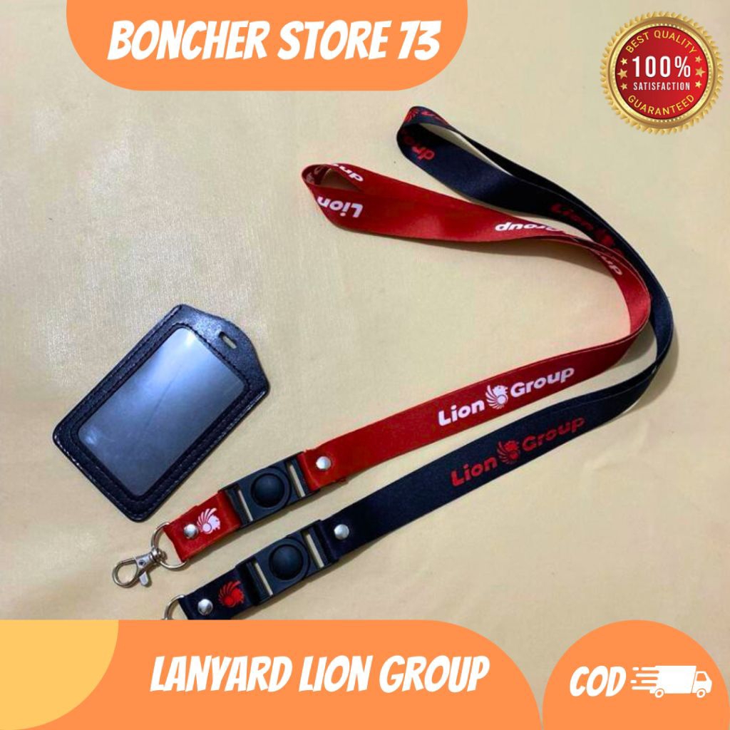 

ID Card Lanyard LION GROUP Tali Gantungan Printing 2 Sisi