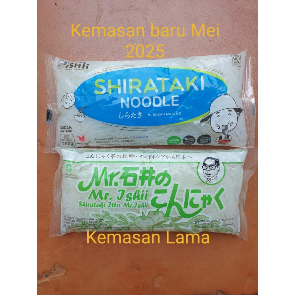 

Mie shirataki basah , wet sirataki noodle , diet keto / ketogenic 200 gram