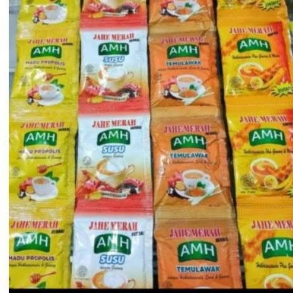 

MINUMAN JAHE MERAH AMH HERBAL | SUSU JAHE NETTO 10 SACHET Murmer
