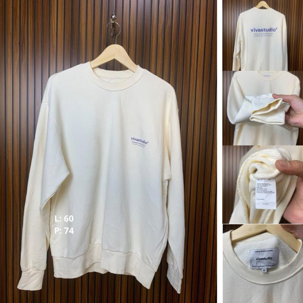 Crewneck Sweater Vivastudio Cream