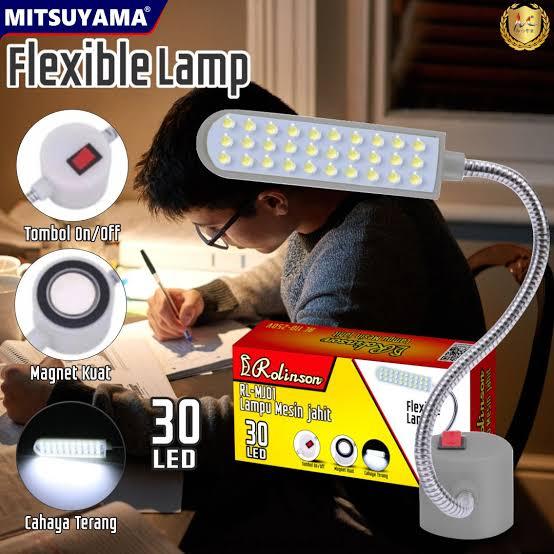 Lampu Tempel Magnet Mesin Jahit ROLINSON Kuat Flexible Terang 30 LED