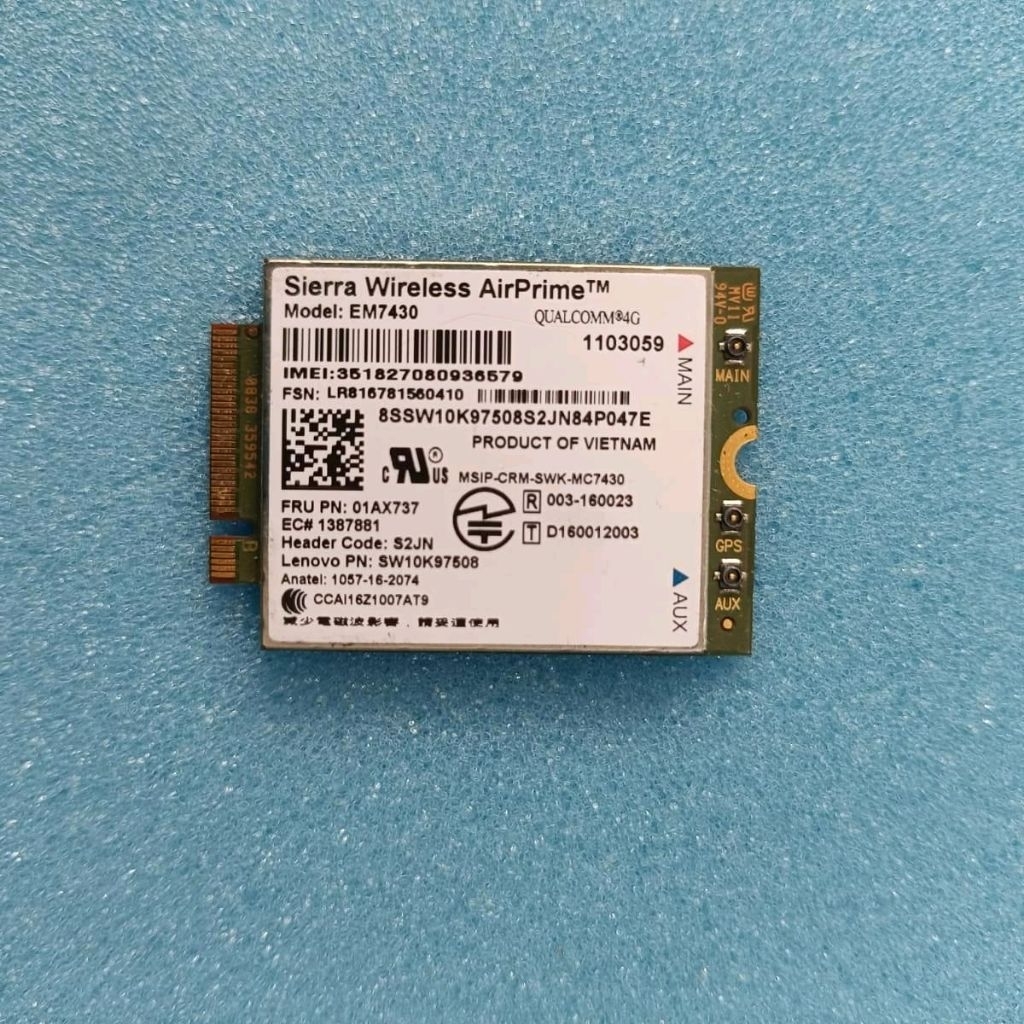 MODUL WWAN SIERRA WIRELESS AIRPRIME/ MODEL EM7430