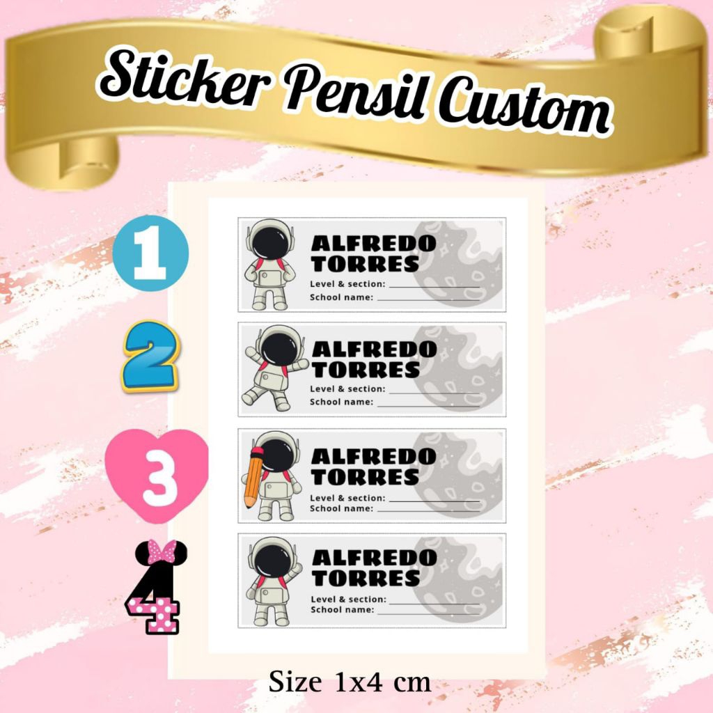

STIKER TEMPEL UNTUK PENSIL ISI 50 PCS