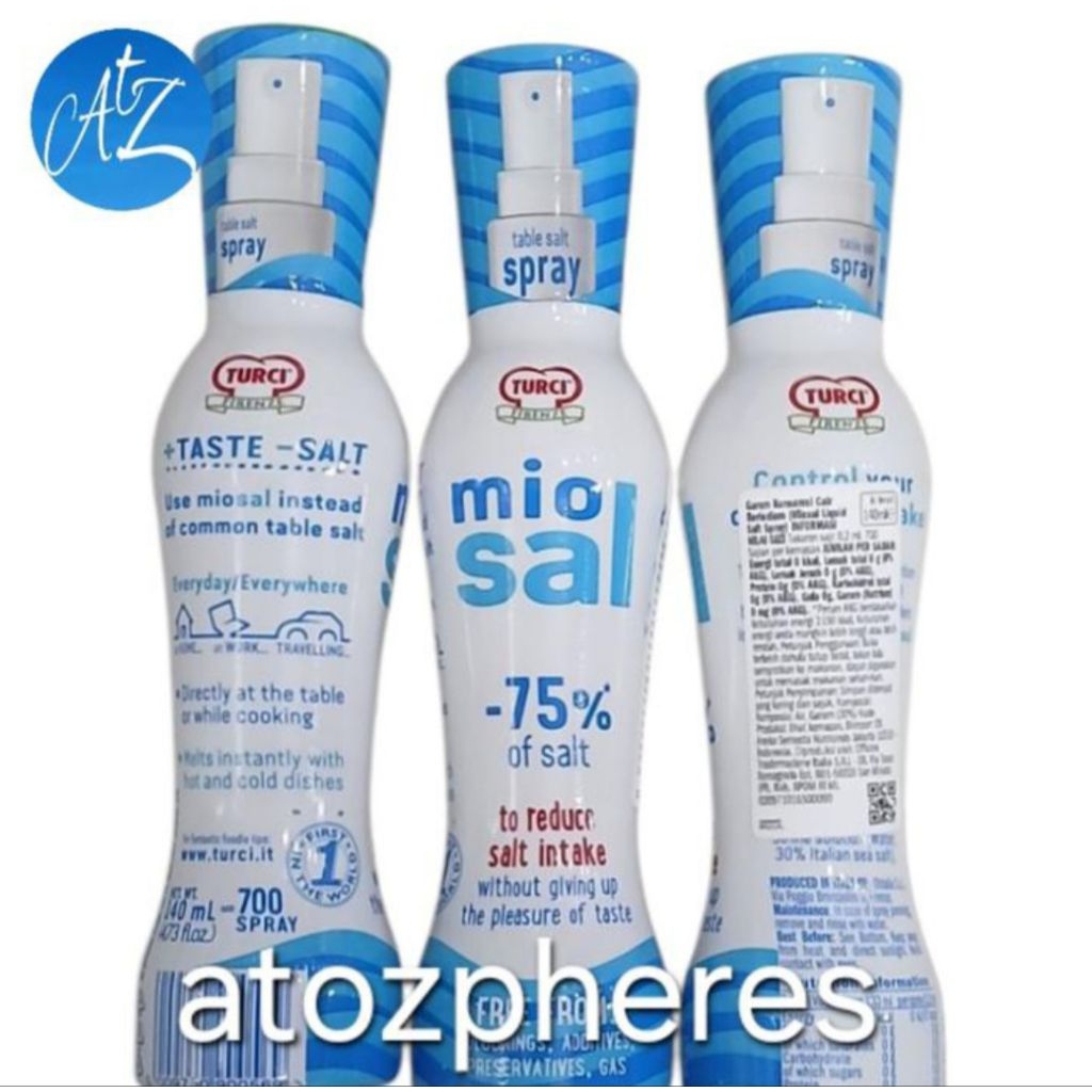 

Garam konsumsi cair beriodium Italia Italy TURCI FIRENZE mio sal miosal Liquid Salt Spray 140ml