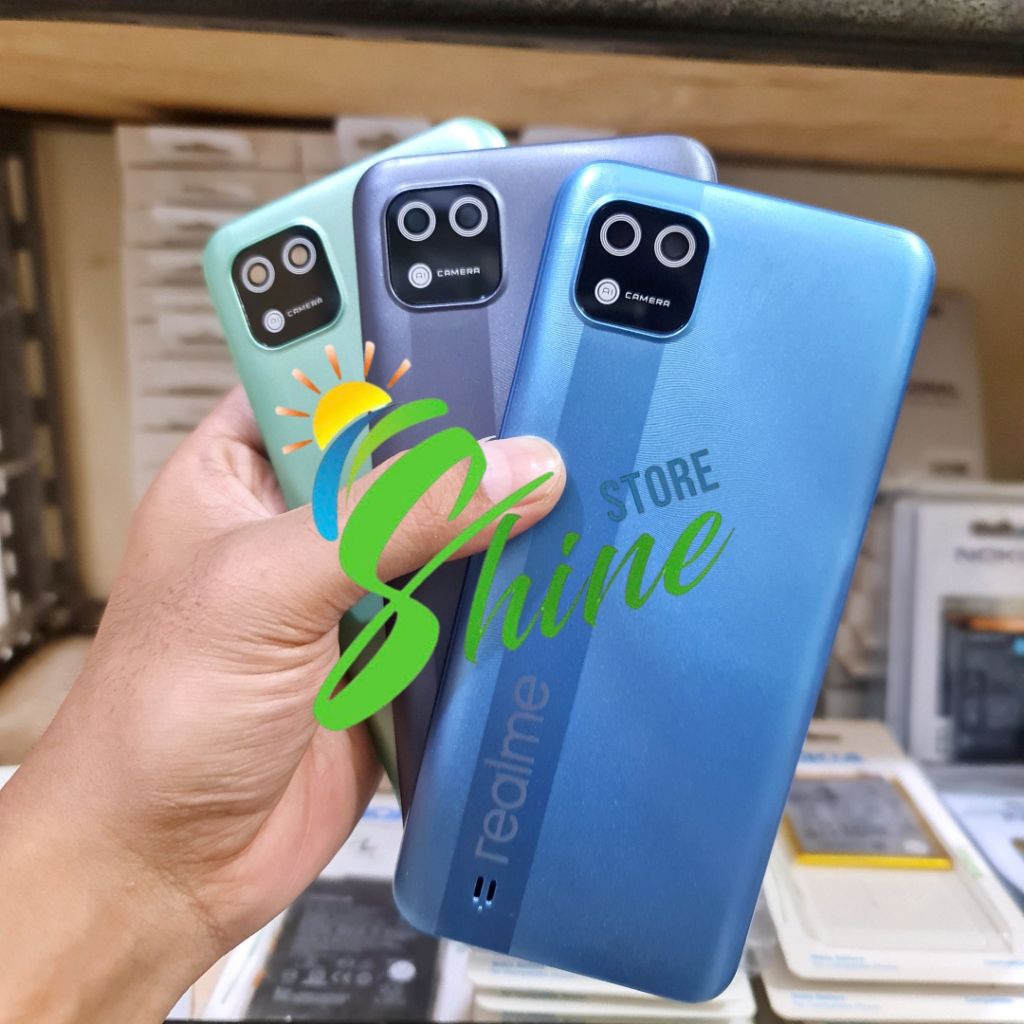 Backdoor Tutup Belakang Housing HP Realme C11 / C20 2021 RMX3231 Back Cover Casing Kesing Rilmi
