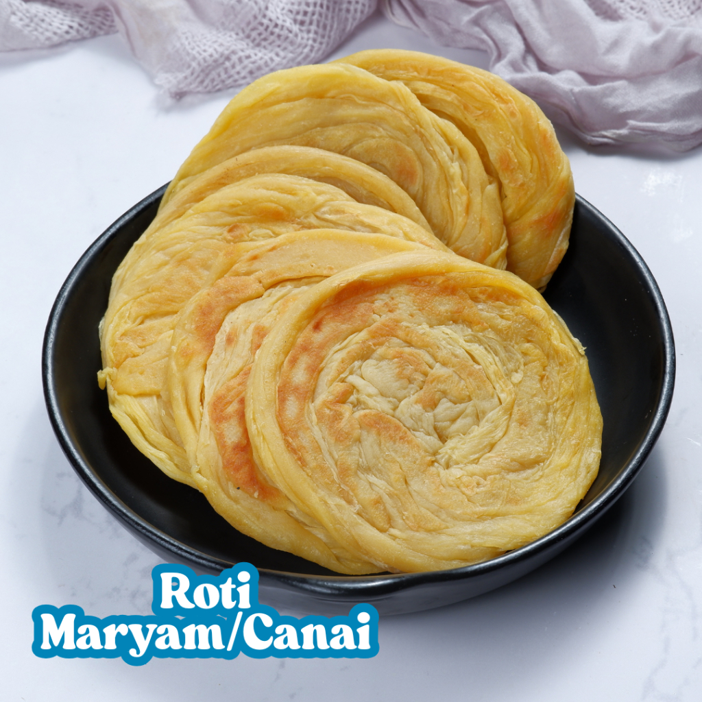 

Roti Maryam Roti Cane Ukuran 10cm - Original - Frozenfood -