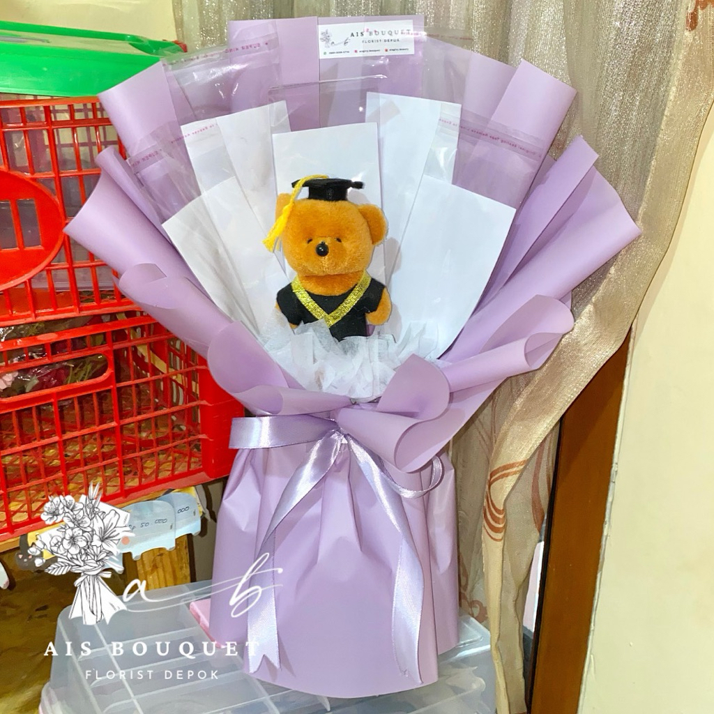 

buket uang kosongan buket boneka wisuda buket graduation money buket kosong