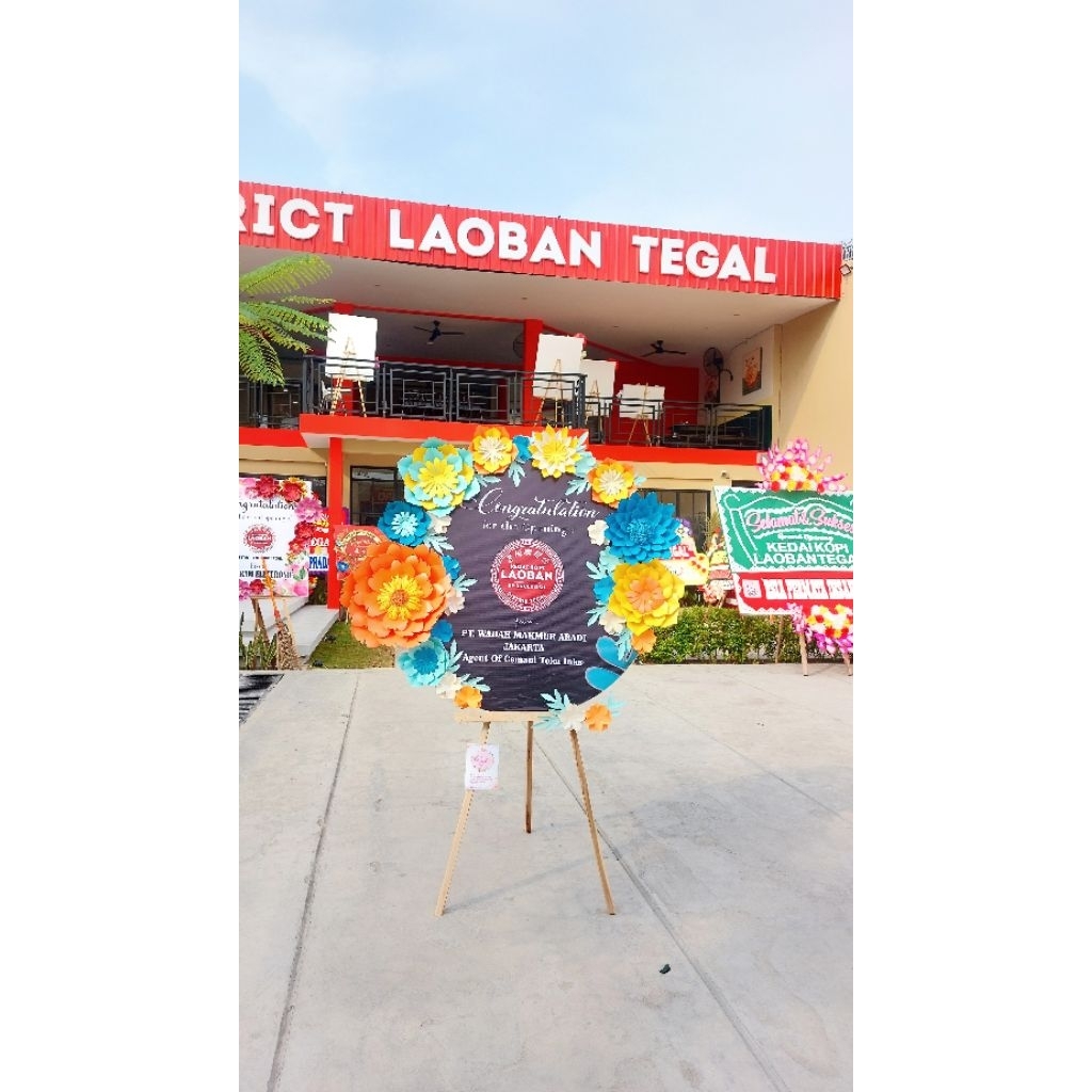 Bunga Papan paper flower tegal