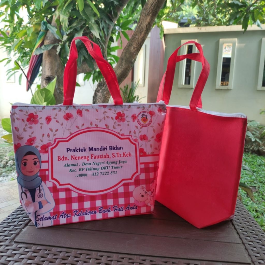 

Tas Partus/Tas KIA/Tas Persalinan/Tas Souvenir Kelahiran Anak Custom