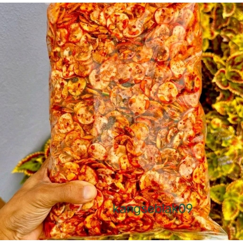 

KERUPUK SEBLAK DAUN JERUK/SEBLAK KERING PEDAS 500gr