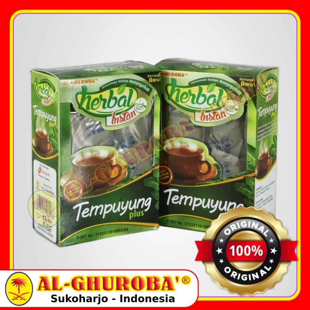 

Minuman Herbal Instan Tempuyung Plus Al-Ghuroba isi 200gr Melancarkan Buang Air Kecil - Meluruhkan Batu Ginjal