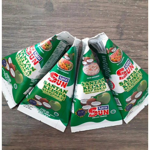 

1 DOS Sun Kara Santan Kelapa Krucut siap pakai Bubuk instan kental asli ISI 36PCS