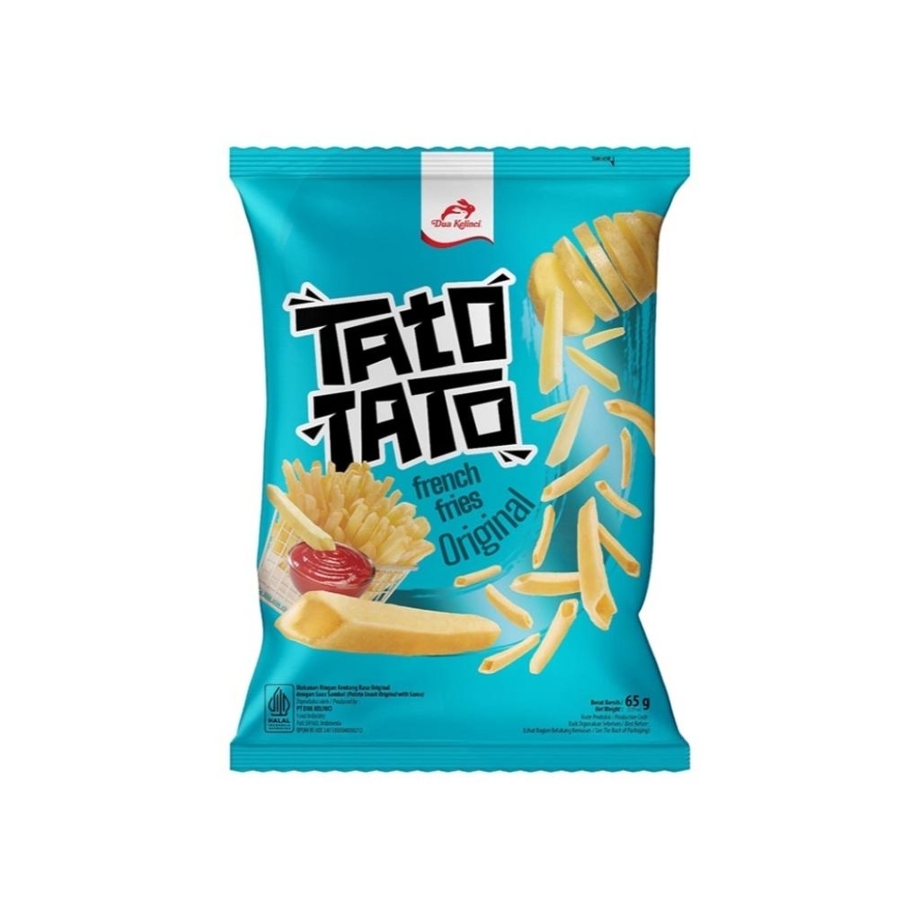 

Dua Kelinci Tato Tato Snack Kentang Original 65 g