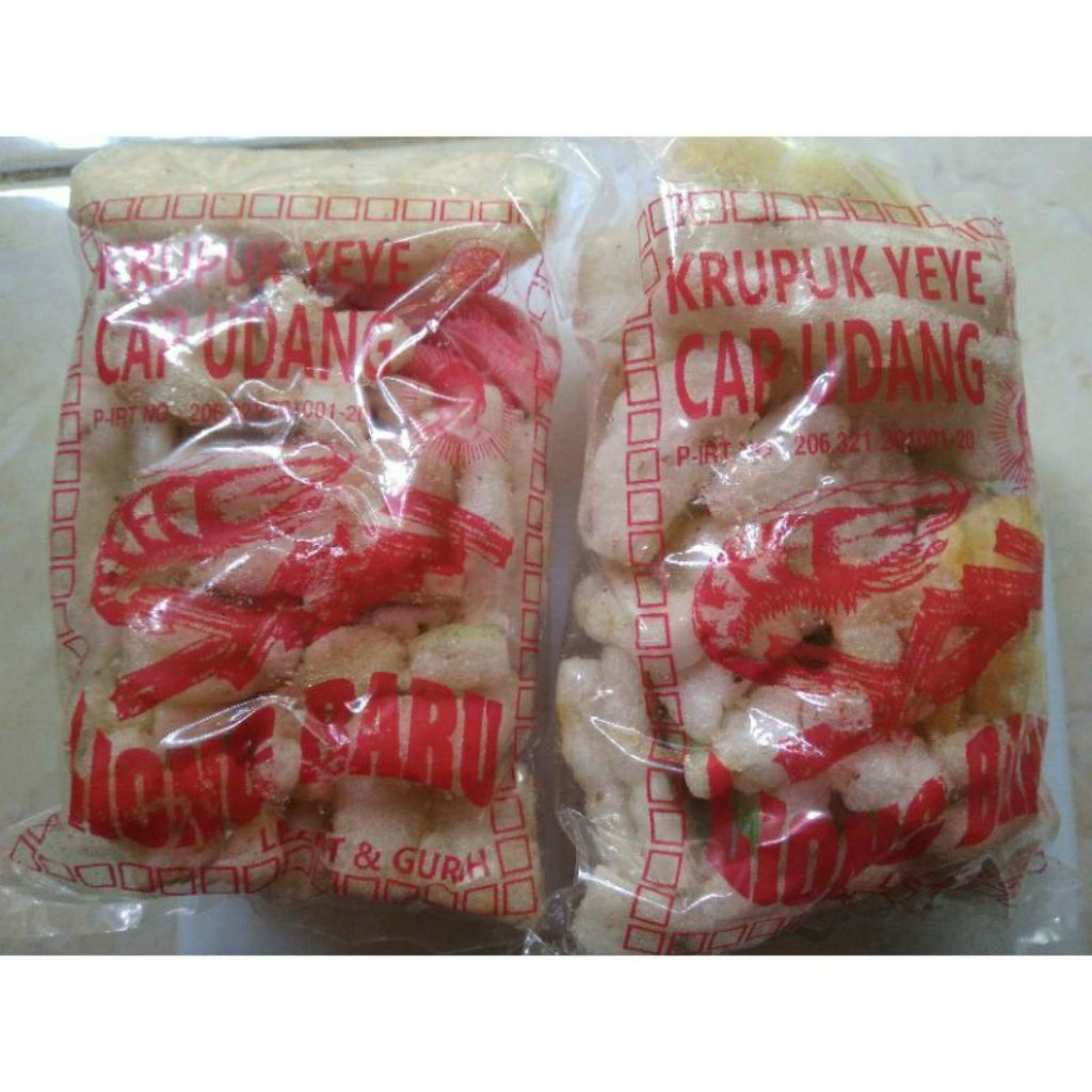 

Kerupuk Yeye/Mecin Khas Indramayu Cap Liong Baru 1 Bal