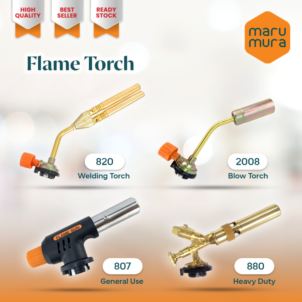Terbaik Marumura Flame Torch Welding Torch Portable Gas Torch Flame Gun Brass