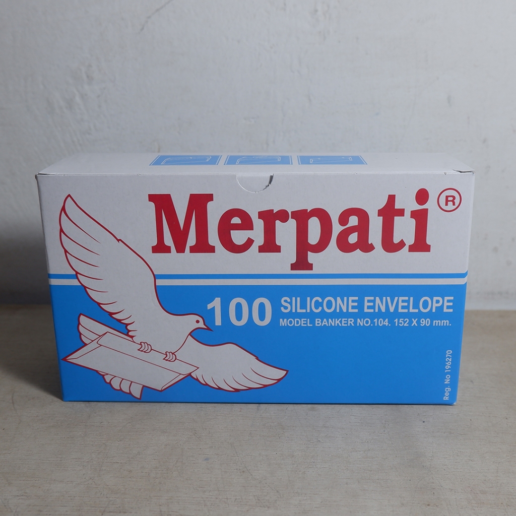 

Amplop Putih Murah Merpati Ukuran 152 X 90 mm Isi 100 Lembar