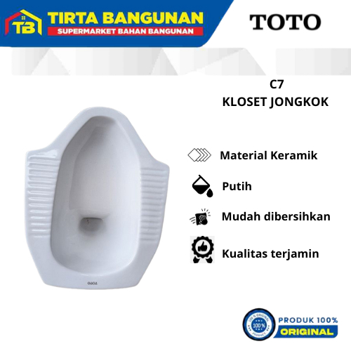 WC JONGKOK TOTO CE 7 CLOSET WC KLOSET TOILET JONGKOK BERKUALITAS BAGUS