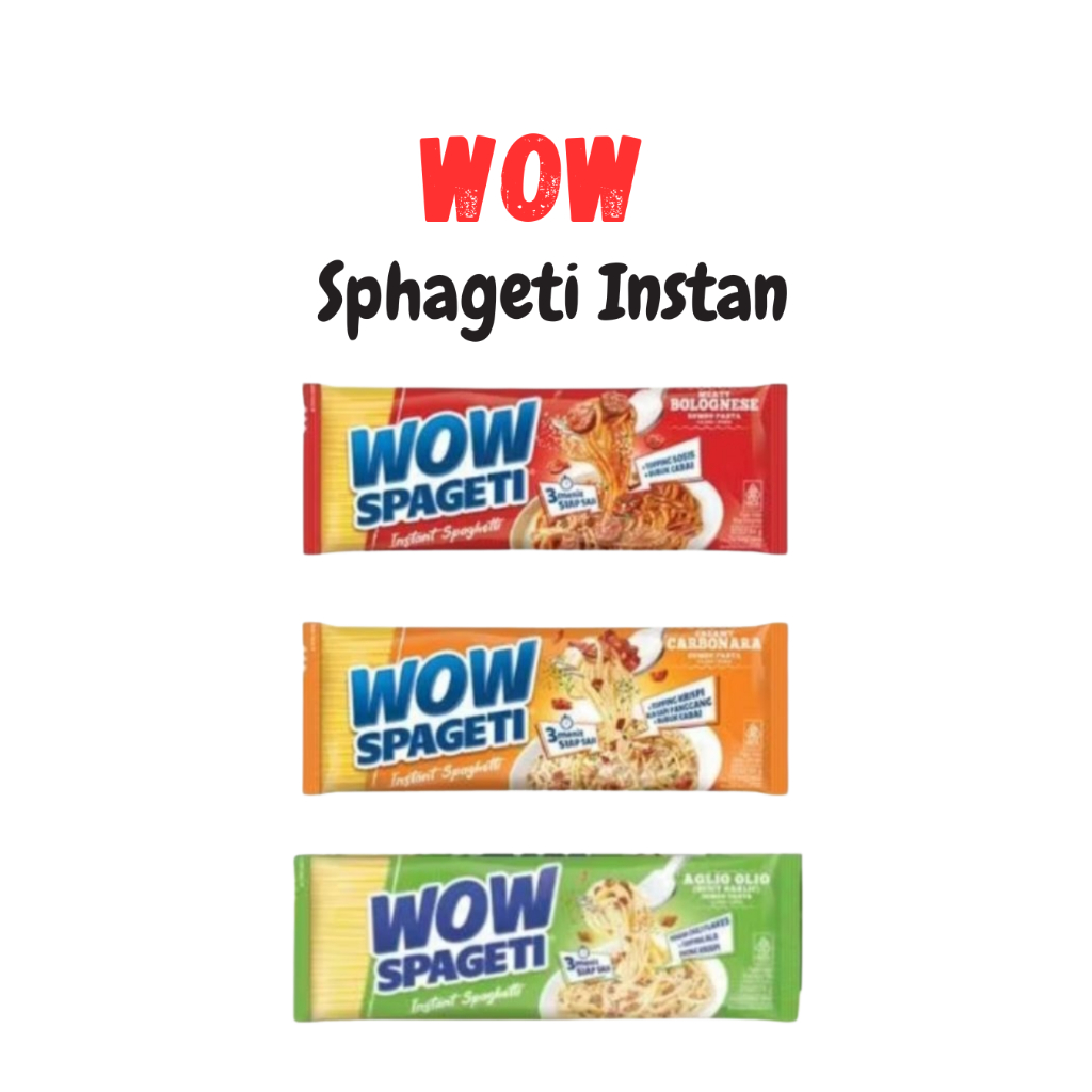 

WOW Spageti Instan Spaghetti Carbonara / Wow Spageti Instan