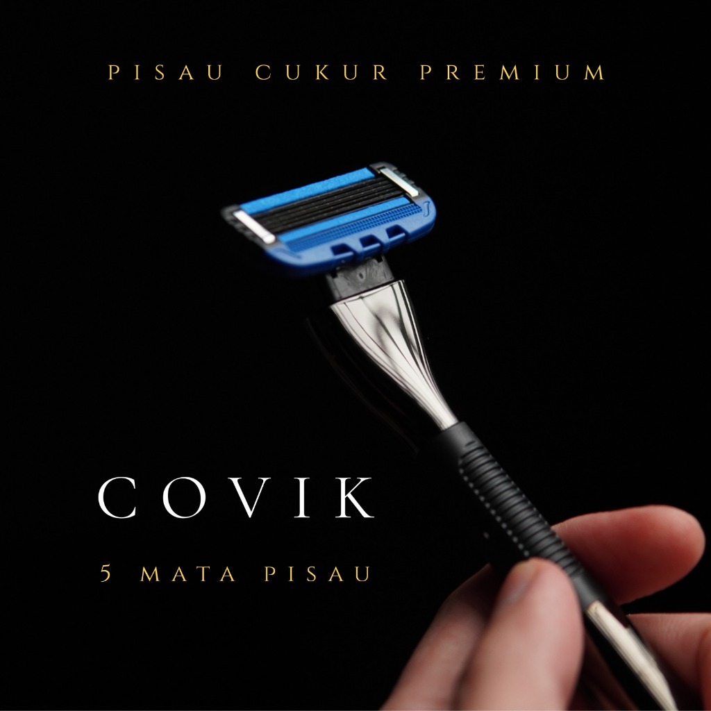 COVIK Pisau Cukur Premium 5 Mata Pisau