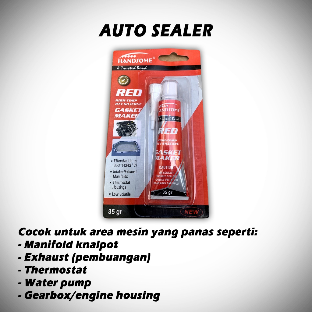Lem Sealant Silicone Gasket - Tahan Panas, Kuat & Anti Bocor