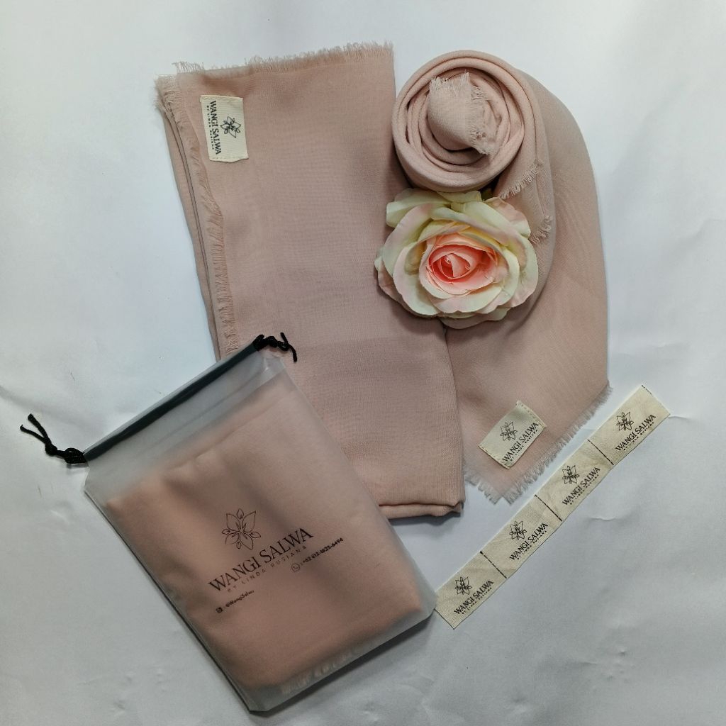 Hijab Segi Empat Polycotton (Warna Nude)