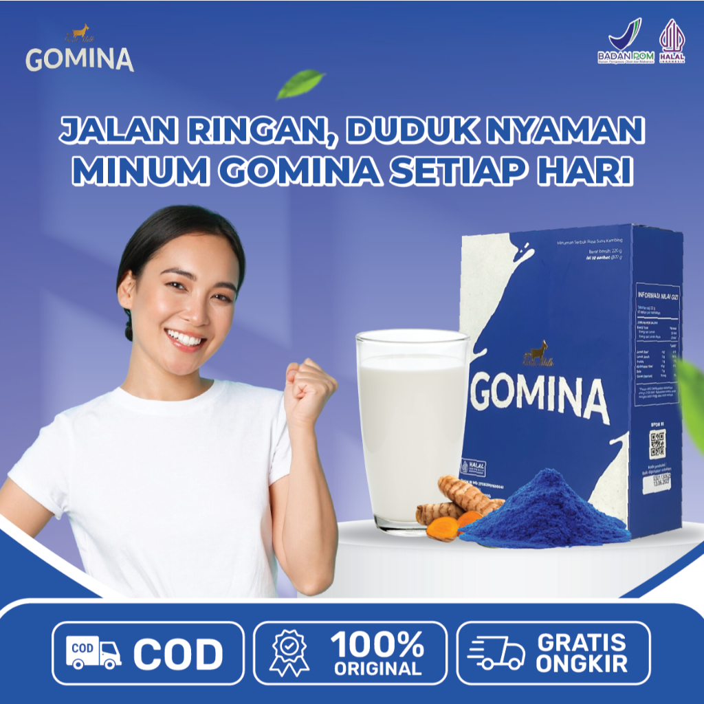 

GOMINA - Susu Kambing Etawa Untuk Meringankan Nyeri Sendi - 100% ORIGINAL