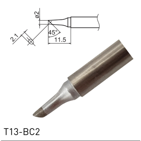 Tip Solder / Mata Solder / Soldering Tip Hakko T13-BC2