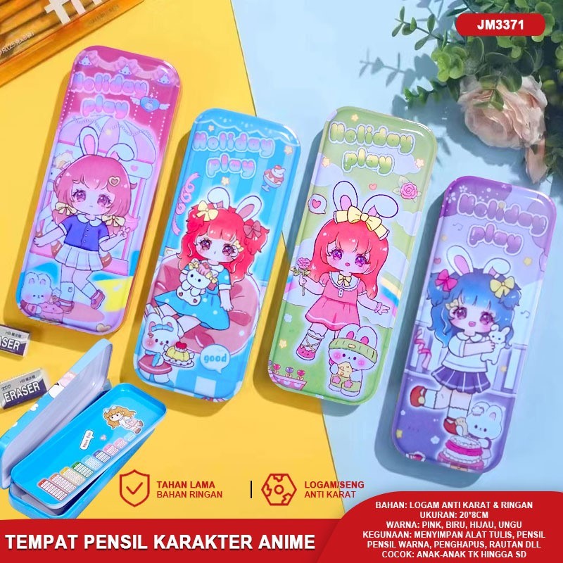 

Pensil Case Magnet Tempat Pensil 2 sisi Kotak Pensil 3D Emboss WaterProof Karakter Marvel & Disney