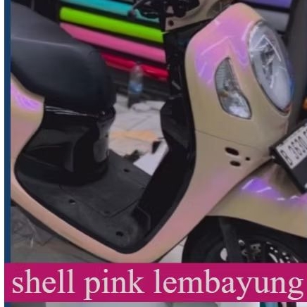 PROMO stiker skotlet cream lembayung pink skotlet motor lembayung sticker scotlite shell pink lembay