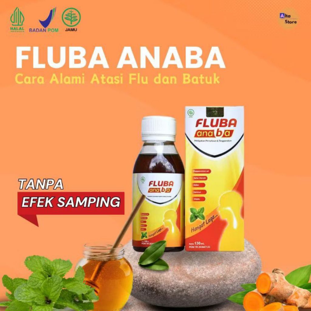 FLUBA ANABA Legakan Batuk & Flu Untuk Anak & Dewasa | Fluba Anaba Original