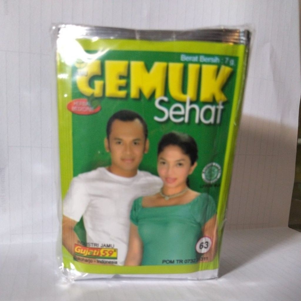 

jamu gemuk sehat Gujati 59 1 pak isi 10 sachet