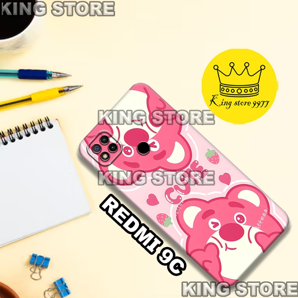 (KS4)  Softcase karet untuk REDMI 9C Motif gambar karakter Cewek/casing REDMI 9C terbaru/kesing hp/s