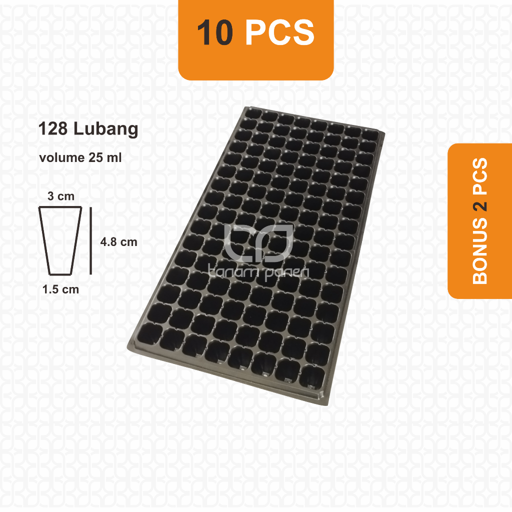 Pot Tray Semai Benih 128 Lubang