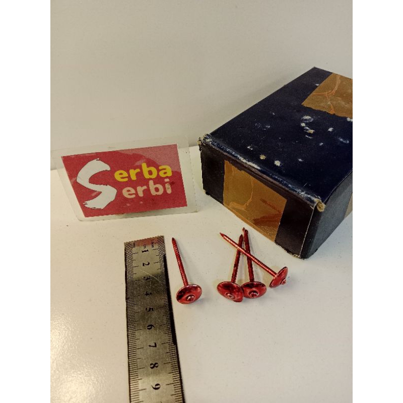*/KOTAK MERAH PAKU SENG*Paku merah seng atap 1-3/4" ±650gram