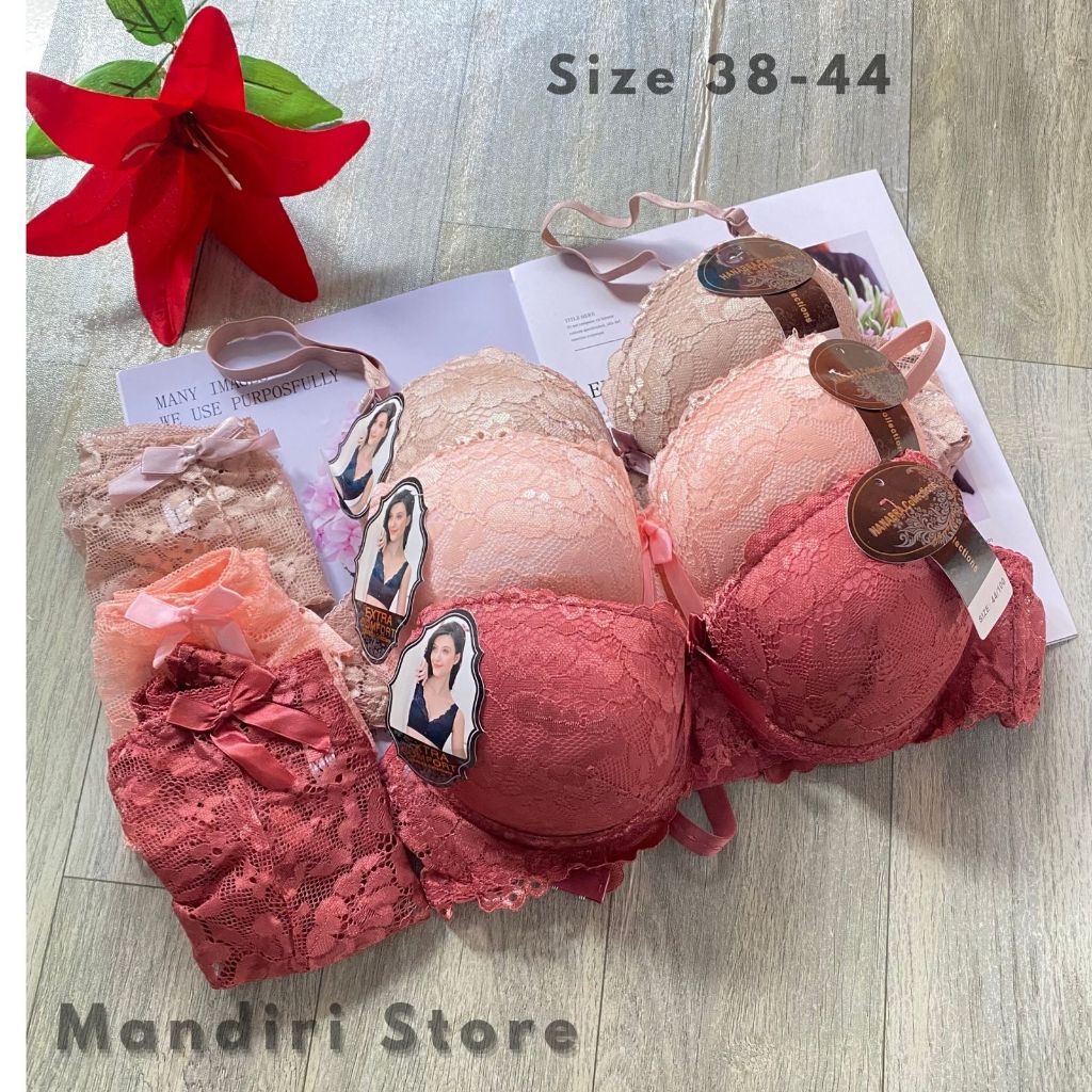 SETELAN BRA CUP C KUALITAS PREMIUM BH DAN CD SEXY LARISSS