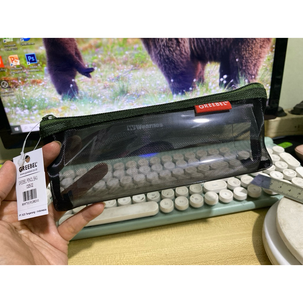 

Tempat pensil/ pensil cash greebel jaring