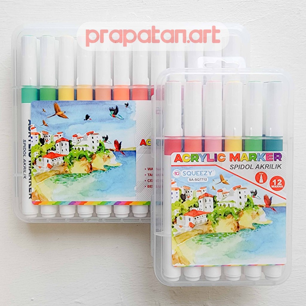 

Squeezy Acrylic Marker Set SA-SQ77 | Spidol Akrilik