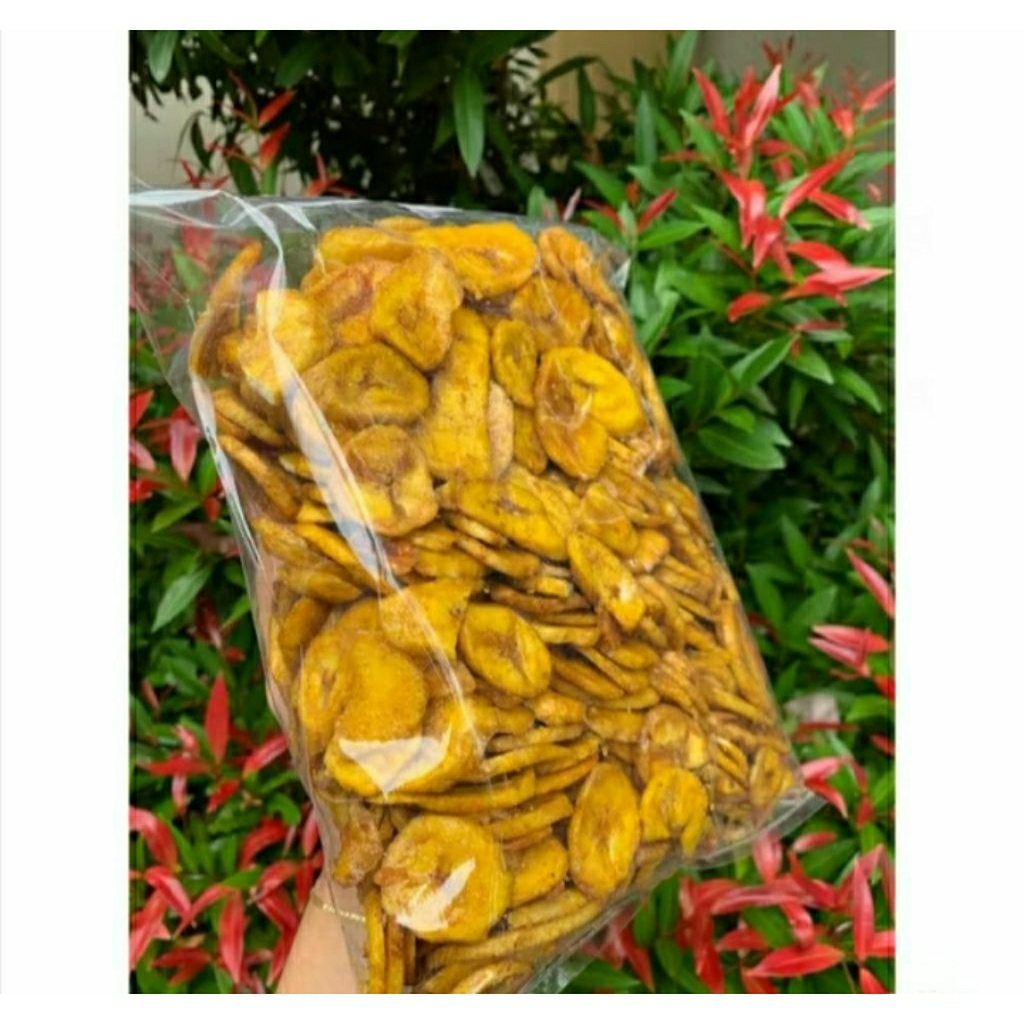 

Keripik Pisang Bulat Manis Renyah 500 gr gratis packing babblewarp snack Bandung