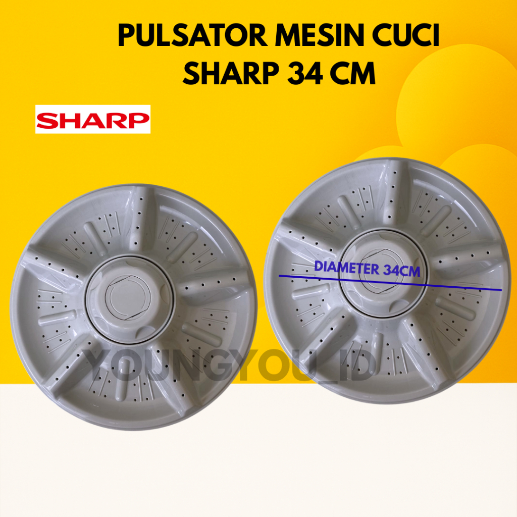 SHARP 34CM 10GIGI | PULSATOR MESIN CUCI SHARP | PULSATOR MESIN CUCI MANUAL | MESIN CUCI SHARP | PULS