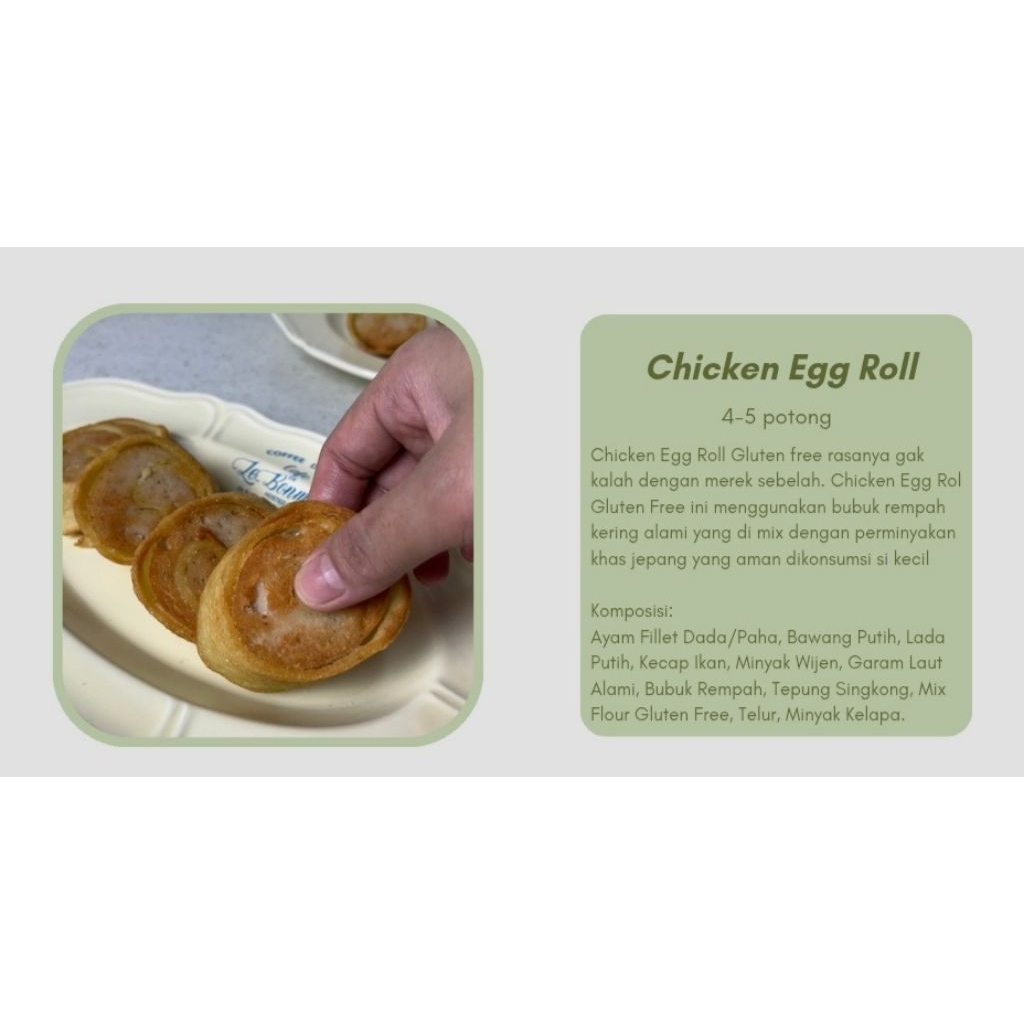 

Chicken Egg Roll By Boemboe Mpasi