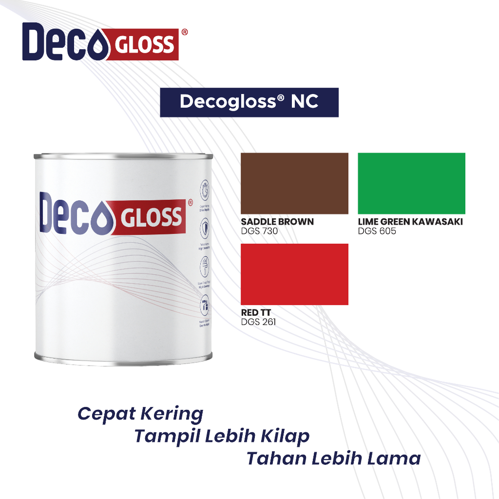 DECOGLOSS NC - LIME GREEN KAWASAKI / RED TT / SADLE BROWN