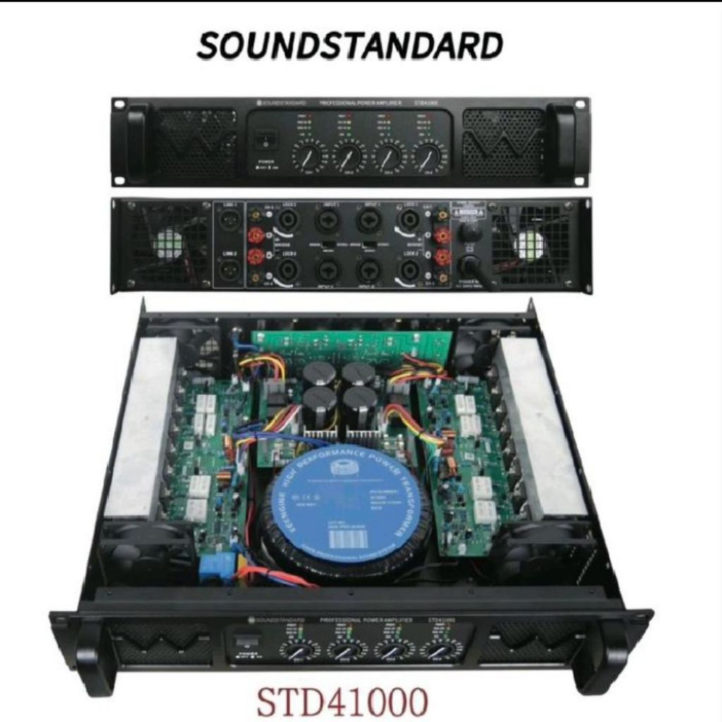 Power amplifier Soundstandard STD41000 4channel
