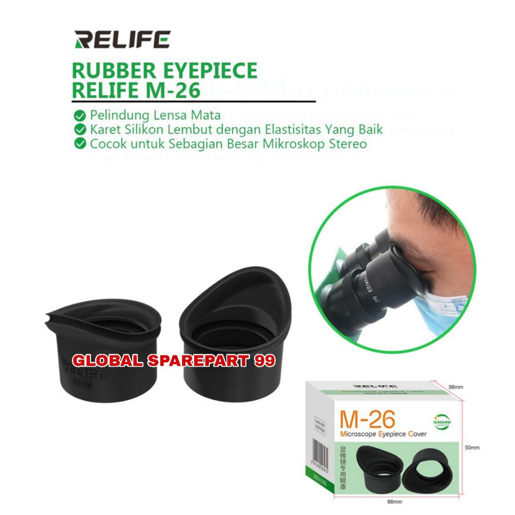 (RELIFE M-26) RUBBER LENSA MIKROSKOP - RUBBER EYEPIECE RELIFE ORIGINAL