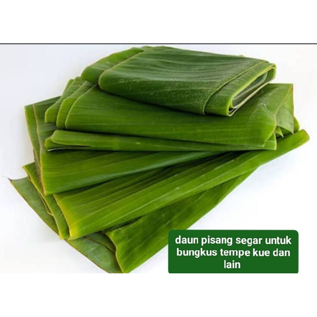 

daun pisang untuk bungkus tempe kue dll 500gram